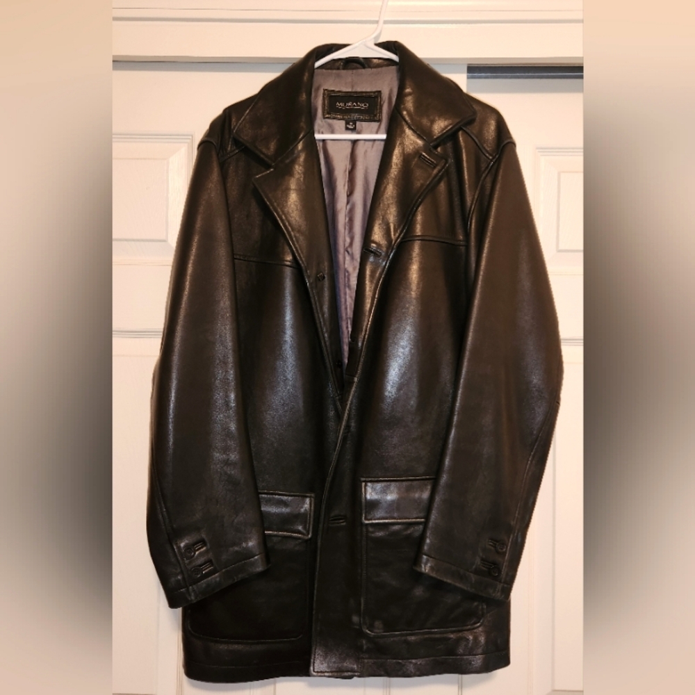 Murano Black 100% Lambskin Coat